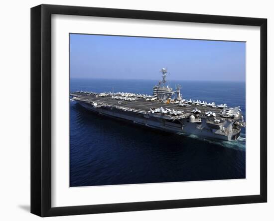 The Nimitz-class Aircraft Carrier USS John C. Stennis-Stocktrek Images-Framed Photographic Print