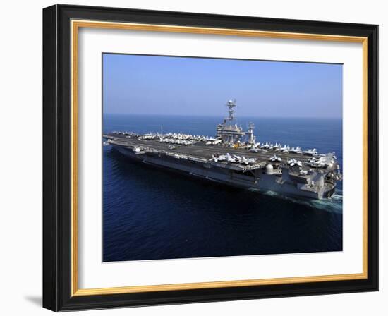 The Nimitz-class Aircraft Carrier USS John C. Stennis-Stocktrek Images-Framed Photographic Print