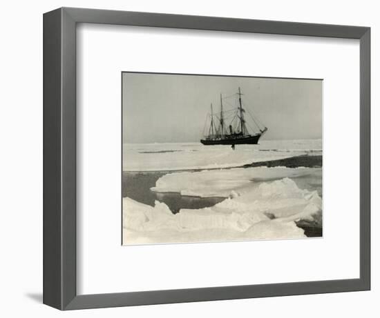 'The Nimrod Pushing Her Way Through More Open Pack', c1908, (1909)-Unknown-Framed Photographic Print