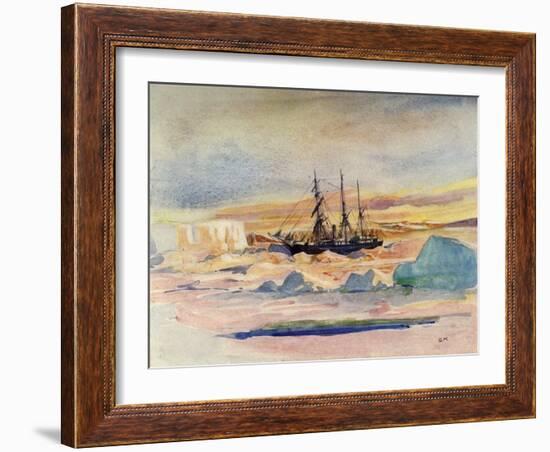 'The Nimrod Returns', c1908, (1909)-George Marston-Framed Giclee Print