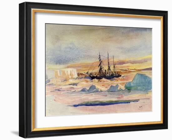 'The Nimrod Returns', c1908, (1909)-George Marston-Framed Giclee Print