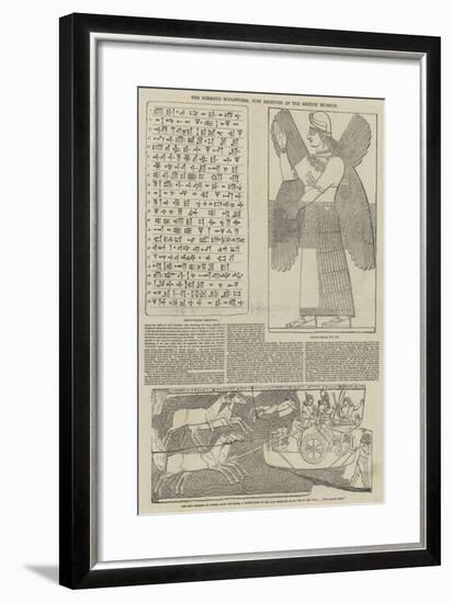 The Nimroud Sculptures, Just Received at the British Museum-null-Framed Giclee Print