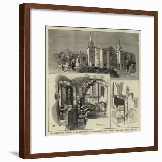 The Ninety-Ninth Birthday of Sir Moses Montefiore-null-Framed Giclee Print