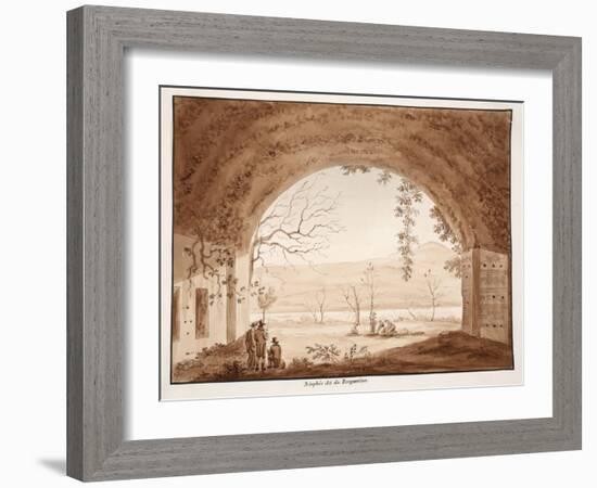 The Ninfeo Bergantino, 1833-Agostino Tofanelli-Framed Giclee Print