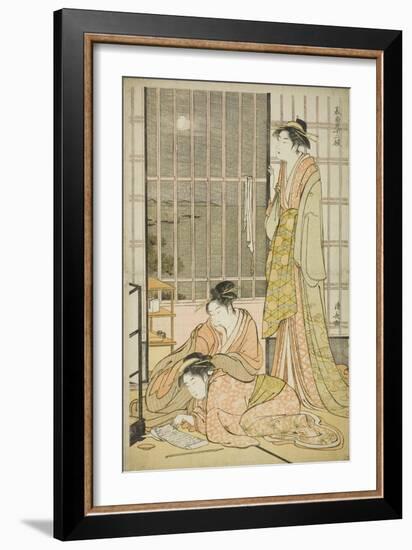 The Ninth Month, from the Series Twelve Months in the South (Minami Juni Ko), C.1784-Torii Kiyonaga-Framed Giclee Print