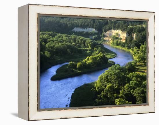 The Niobrara River Near Valentine, Nebraska, USA-Chuck Haney-Framed Premier Image Canvas