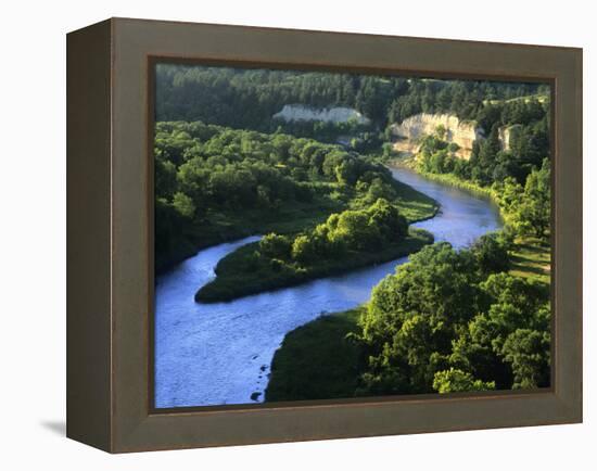 The Niobrara River Near Valentine, Nebraska, USA-Chuck Haney-Framed Premier Image Canvas