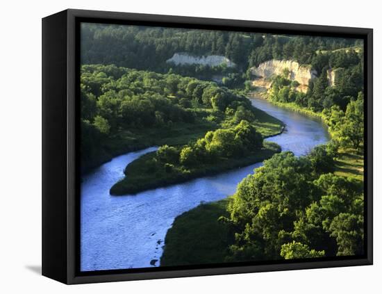 The Niobrara River Near Valentine, Nebraska, USA-Chuck Haney-Framed Premier Image Canvas