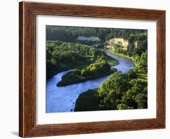 The Niobrara River Near Valentine, Nebraska, USA-Chuck Haney-Framed Photographic Print