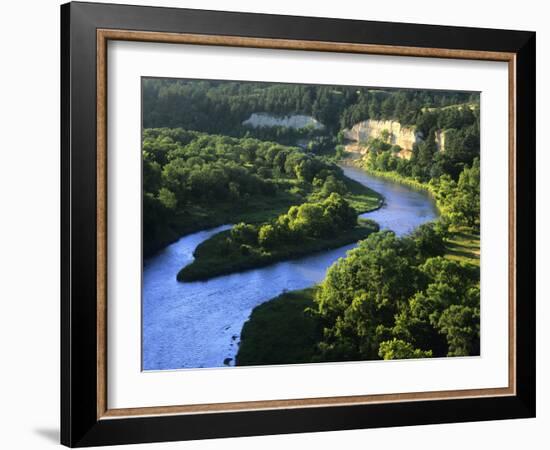 The Niobrara River Near Valentine, Nebraska, USA-Chuck Haney-Framed Photographic Print