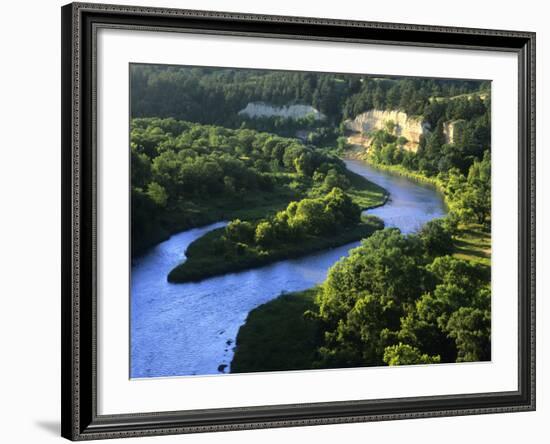 The Niobrara River Near Valentine, Nebraska, USA-Chuck Haney-Framed Photographic Print