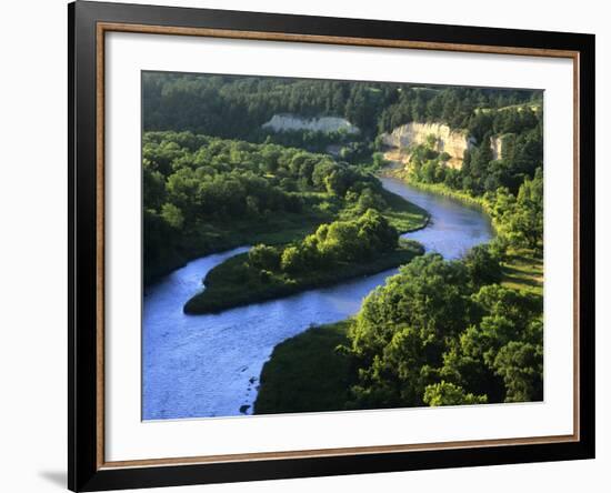 The Niobrara River Near Valentine, Nebraska, USA-Chuck Haney-Framed Photographic Print