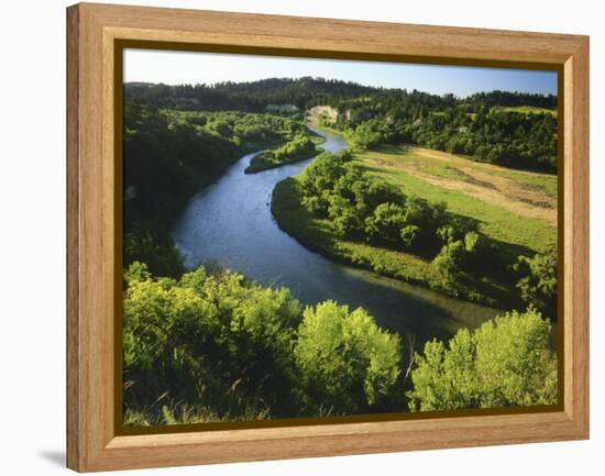 The Niobrara River Near Valentine, Nebraska, USA-Chuck Haney-Framed Premier Image Canvas