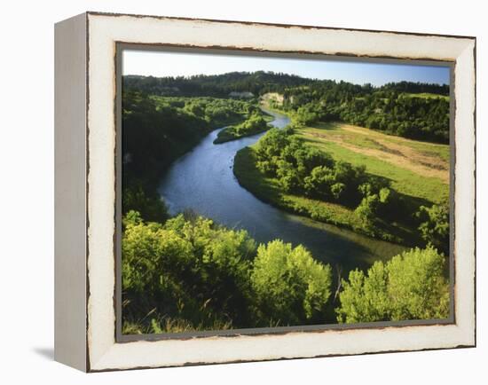 The Niobrara River Near Valentine, Nebraska, USA-Chuck Haney-Framed Premier Image Canvas