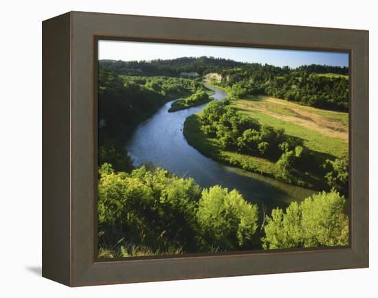 The Niobrara River Near Valentine, Nebraska, USA-Chuck Haney-Framed Premier Image Canvas