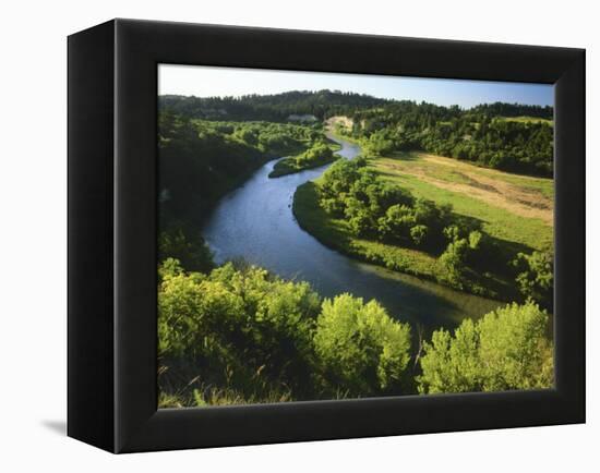 The Niobrara River Near Valentine, Nebraska, USA-Chuck Haney-Framed Premier Image Canvas