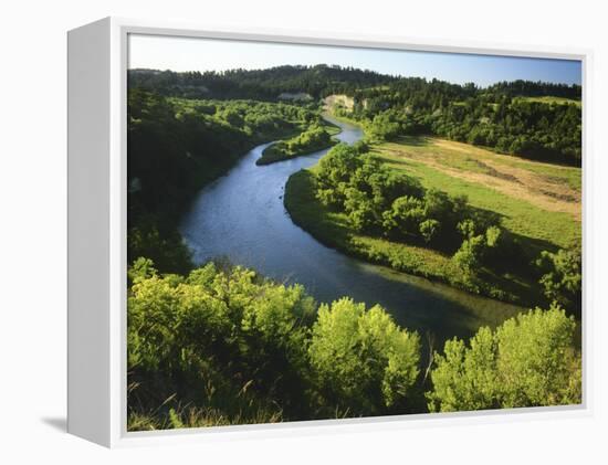 The Niobrara River Near Valentine, Nebraska, USA-Chuck Haney-Framed Premier Image Canvas
