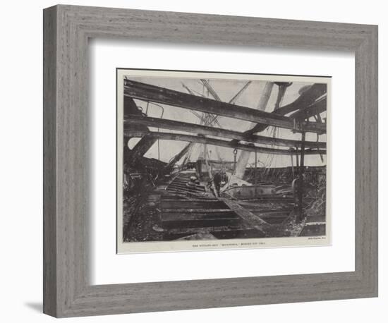 The Nitrate-Ship Micronesia, Burned Off Deal-null-Framed Giclee Print
