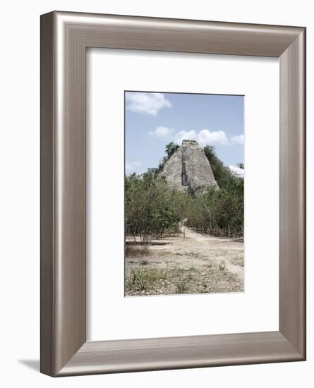 The 'Nohoch Mul' pyramid at Coba, Yucatan, Mexico, Maya, 6th-9th century-Werner Forman-Framed Photographic Print