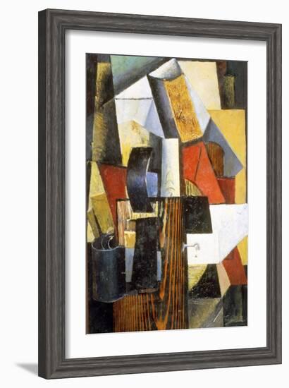 The Nonstop Station. Kuntsevo, 1913-Kazimir Malevich-Framed Giclee Print