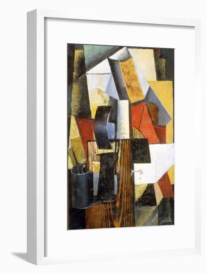 The Nonstop Station. Kuntsevo, 1913-Kazimir Malevich-Framed Giclee Print