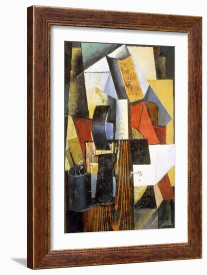 The Nonstop Station. Kuntsevo, 1913-Kazimir Malevich-Framed Giclee Print