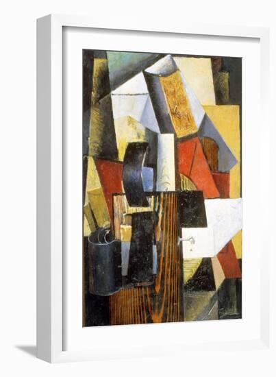 The Nonstop Station. Kuntsevo, 1913-Kazimir Malevich-Framed Giclee Print