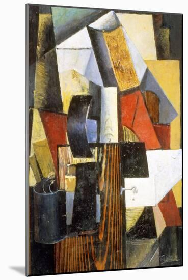 The Nonstop Station. Kuntsevo, 1913-Kazimir Malevich-Mounted Giclee Print