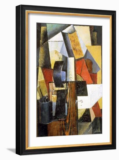 The Nonstop Station. Kuntsevo, 1913-Kazimir Malevich-Framed Giclee Print