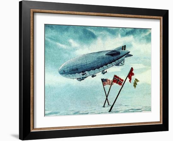 The Norge Airship-English School-Framed Giclee Print