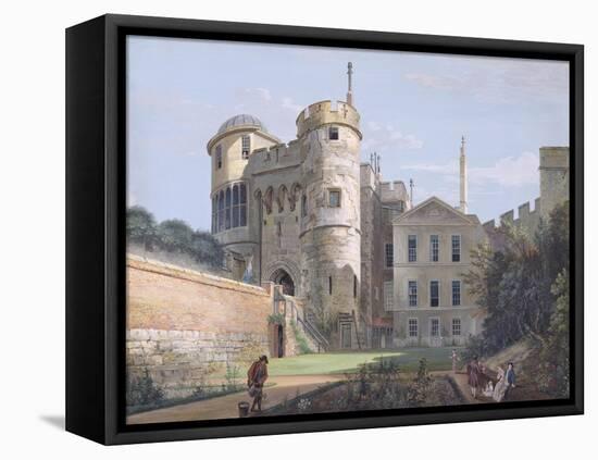 The Norman Gate and Deputy Governor's House (Gouache over Graphite on Paper)-Paul Sandby-Framed Premier Image Canvas