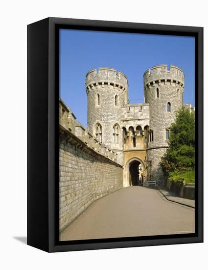 The Norman Gate, Windsor Castle, Berkshire, England, UK-Philip Craven-Framed Premier Image Canvas