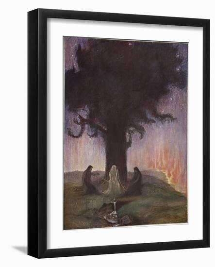 The Norns, 1906-Hermann Hendrich-Framed Giclee Print