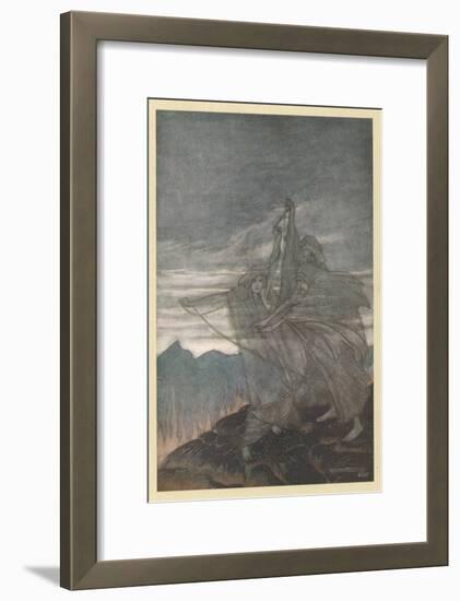 The Norns Vanish-Arthur Rackham-Framed Art Print