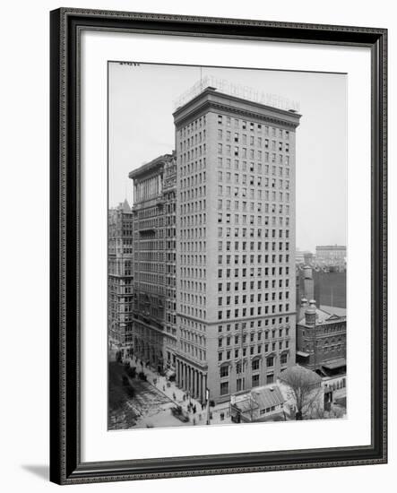 The North American and Real Estate Trust Buildings, Philadelphia, Pennsylvania, C.1897-1910-null-Framed Photographic Print