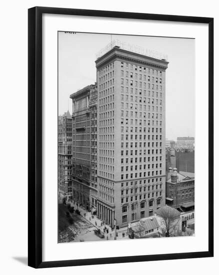 The North American and Real Estate Trust Buildings, Philadelphia, Pennsylvania, C.1897-1910-null-Framed Photographic Print