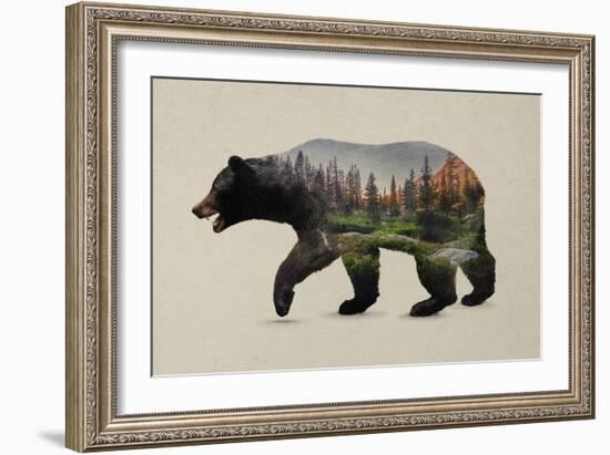 The North American Black Bear-Davies Babies-Framed Art Print