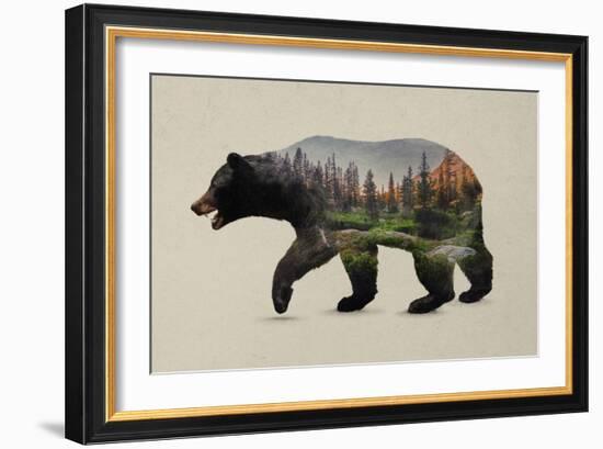 The North American Black Bear-Davies Babies-Framed Art Print