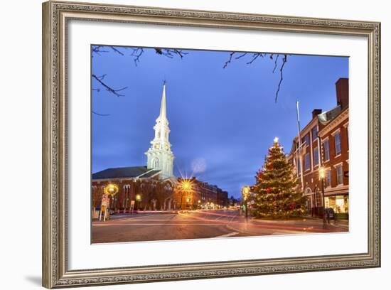 The North Church and Market Square, Portsmouth, New Hampshire-Jerry & Marcy Monkman-Framed Photographic Print