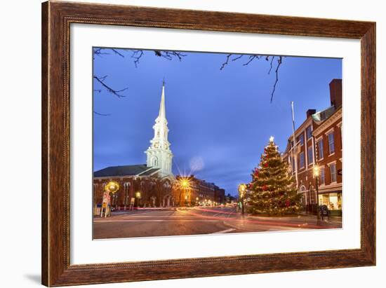 The North Church and Market Square, Portsmouth, New Hampshire-Jerry & Marcy Monkman-Framed Photographic Print