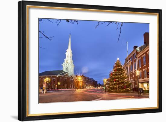 The North Church and Market Square, Portsmouth, New Hampshire-Jerry & Marcy Monkman-Framed Photographic Print