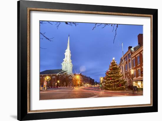 The North Church and Market Square, Portsmouth, New Hampshire-Jerry & Marcy Monkman-Framed Photographic Print