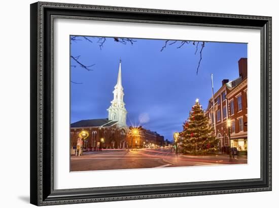 The North Church and Market Square, Portsmouth, New Hampshire-Jerry & Marcy Monkman-Framed Photographic Print