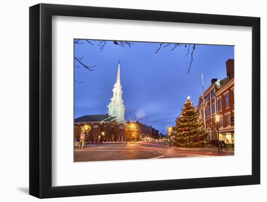 The North Church and Market Square, Portsmouth, New Hampshire-Jerry & Marcy Monkman-Framed Photographic Print