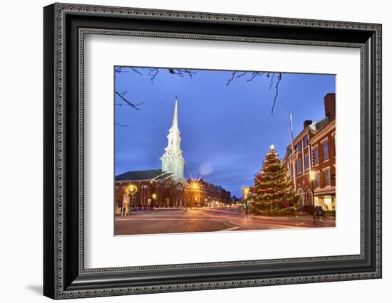 The North Church and Market Square, Portsmouth, New Hampshire-Jerry & Marcy Monkman-Framed Photographic Print