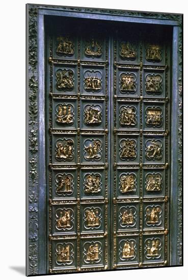 The North Doors of the Baptistry of San Giovanni, 1403-1424-Lorenzo Ghiberti-Mounted Photographic Print