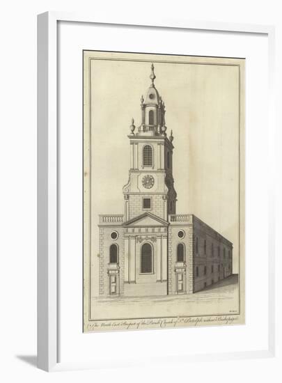The North East Prospect of the Parish Church of St Botolph Without Bishopsgate, London-null-Framed Giclee Print