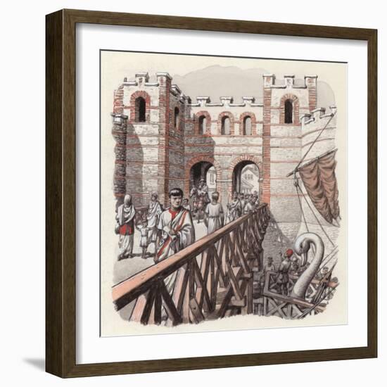 The North End of London Bridge-Pat Nicolle-Framed Giclee Print