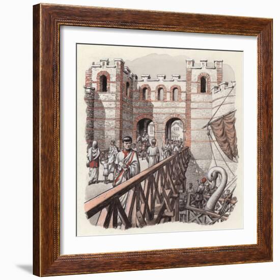 The North End of London Bridge-Pat Nicolle-Framed Giclee Print