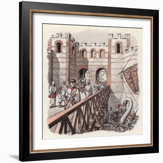 The North End of London Bridge-Pat Nicolle-Framed Giclee Print